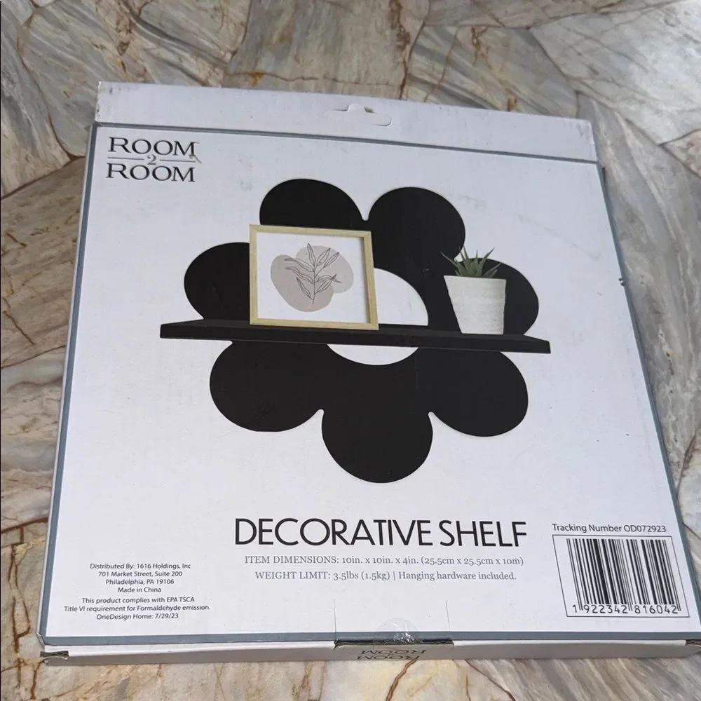 Black Decorative Shelf